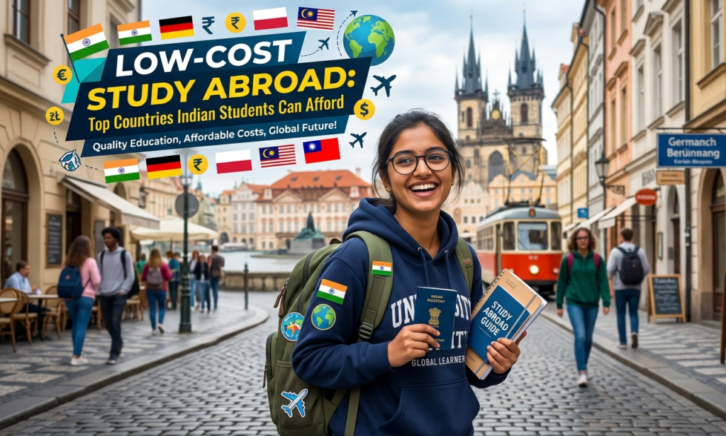 Low-cost study abroad options for Indian students in countries like Germany, Poland, and Italy